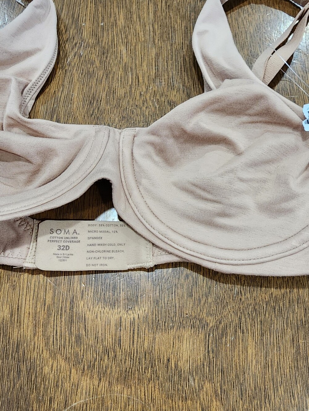 Wacoal Soma Bundle Underwired Bra Full Coverage Nude Color 32D New - Picture 5 of 8